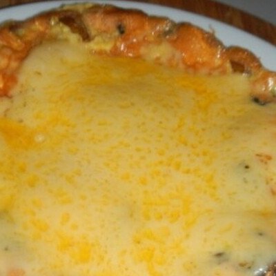 Мамины секреты Омлет на сметане с шампиньонами