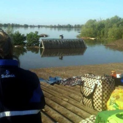 Олешки и Каховку полностью затопило. Оккупационная власть кинула людей на произвол судьбы