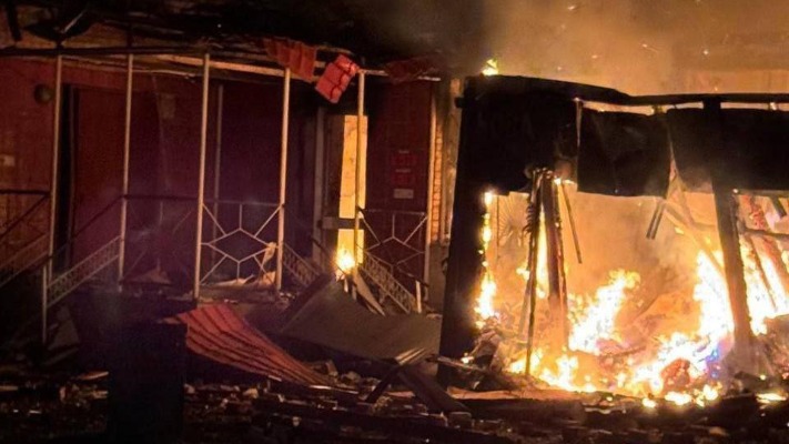 В Донецкой области сгорело отделение «Новой почты» с посылками на 1 млн