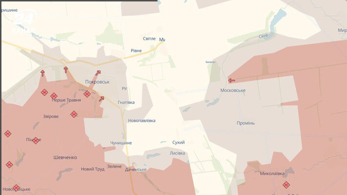 Есть 4 продвижения в самом Покровске и 1 в сторону Мирнограда, – Deep State
